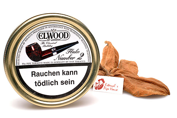 Elwood Flake Number 2 Pipe tobacco 50g Tin Elwood Flake Number 2 Pipe tobacco 50g Tin